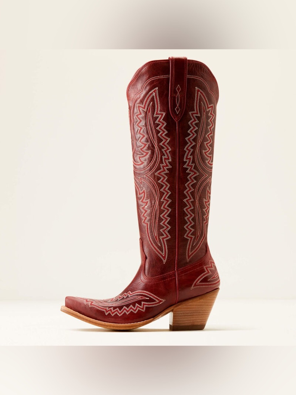 Ariat Casanova Western Cowboy Tall Boot with Clip Toe and Embroidered Stitching